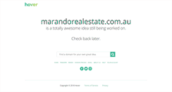 Desktop Screenshot of marandorealestate.com.au