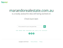 Tablet Screenshot of marandorealestate.com.au